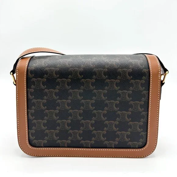 Celine Tan Classique Calfskin Triomphe Bag - Picture 3 of 10